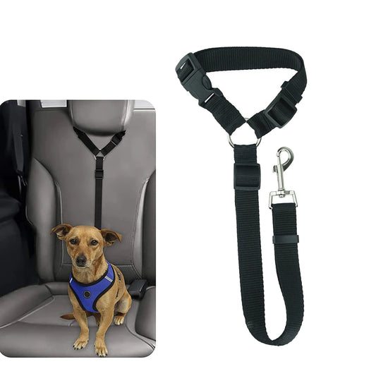 Ceinture de Sécurité Réglable pour Chien et Chat – Voyage en Voiture en Toute Sécurité